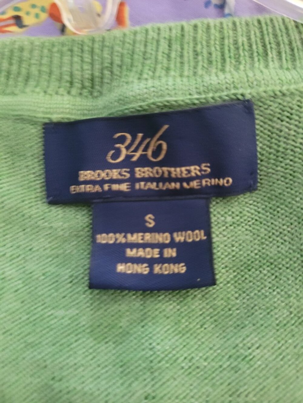 Brooks Brothers Merino Wool Argyle "346" vest - Picture 5 of 6